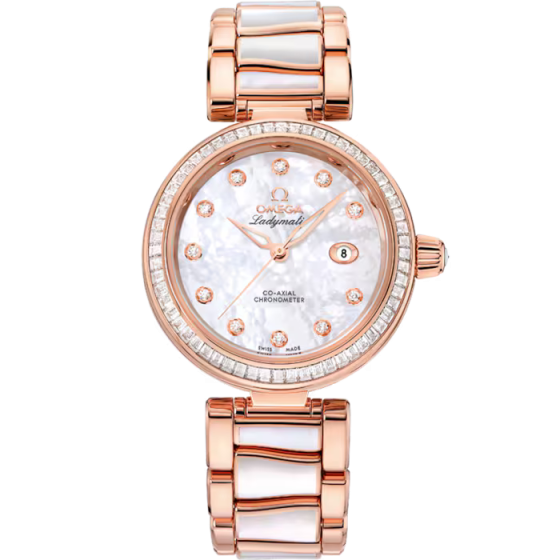 OMEGA 碟飞系列 34毫米, Sedna™ 18k金表壳 搭配 Sedna™ 18k金表链